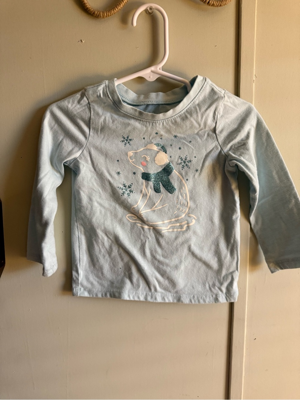 Garanimals Light Blue Penguin Graphic Long-Sleeve Tee